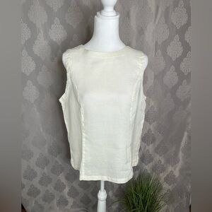 Vintage Martinique White Linen Tank